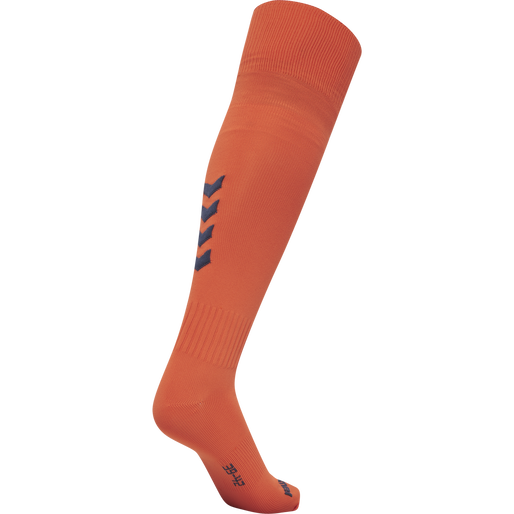 hmlPROMO FOOTBALL SOCK, NASTURTIUM/OMBRE BLUE, packshot