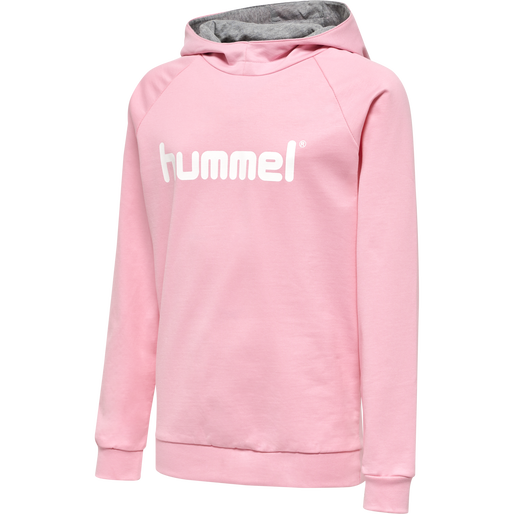HMLGO KIDS COTTON LOGO HOODIE, COTTON CANDY, packshot