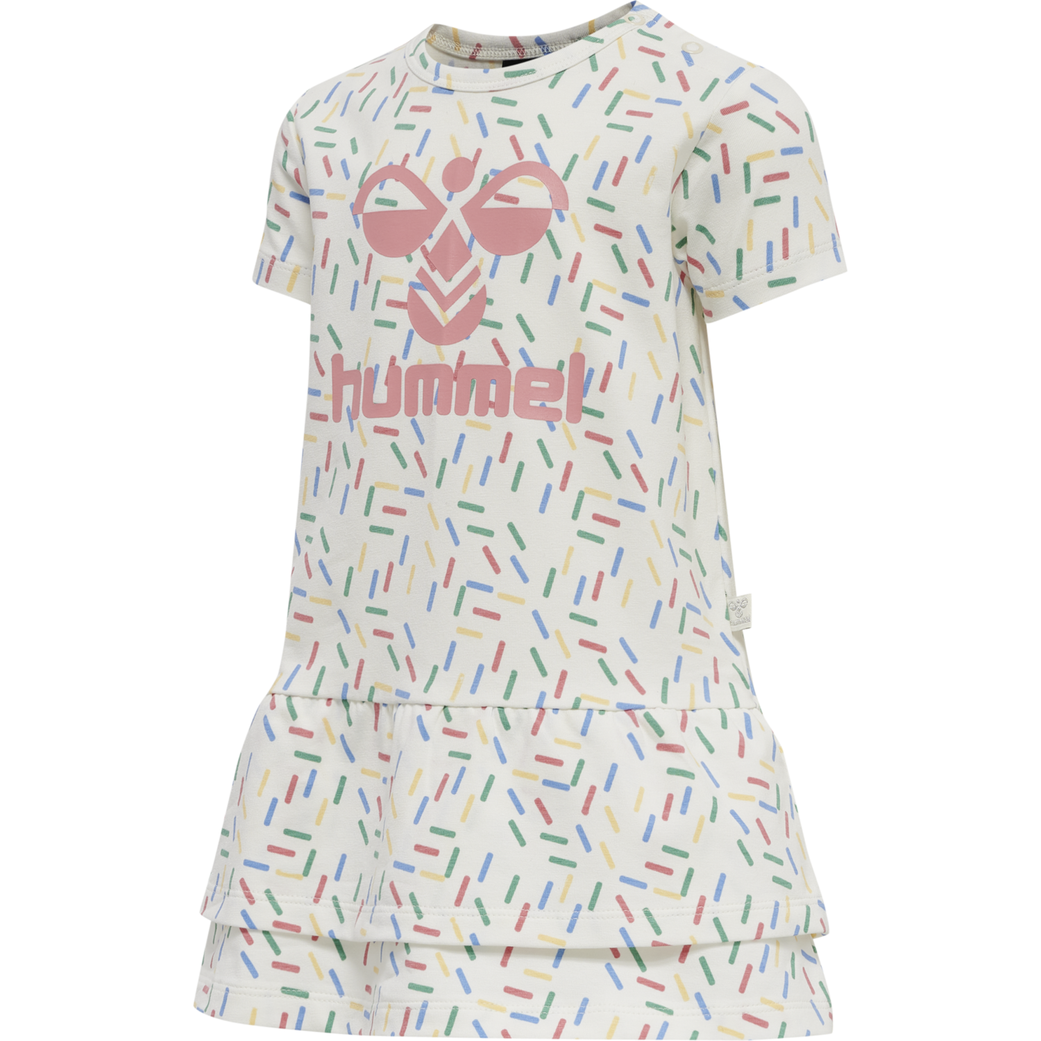 hmlAURORA DRESS S/S, MARSHMALLOW, packshot
