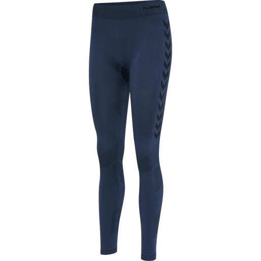 HUMMEL FIRST SEAMLESS TR TIGHTS W, DARK DENIM, packshot