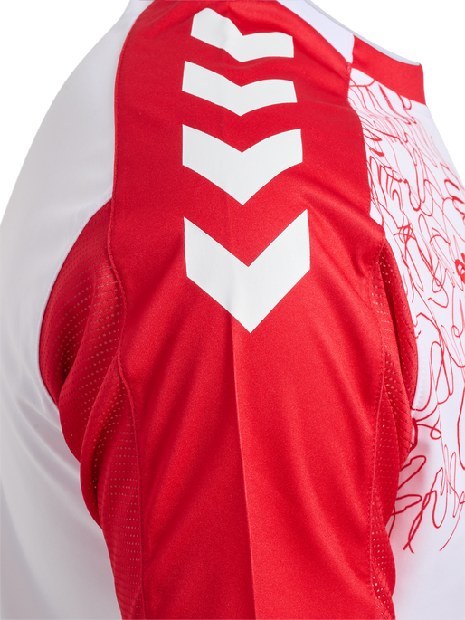 LYKKELIGA 23/24 DK JERSEY S/S KIDS, WHITE LYKKELIGA 23/24 DK JERSEY S/S KIDS, WHITE, packshot
