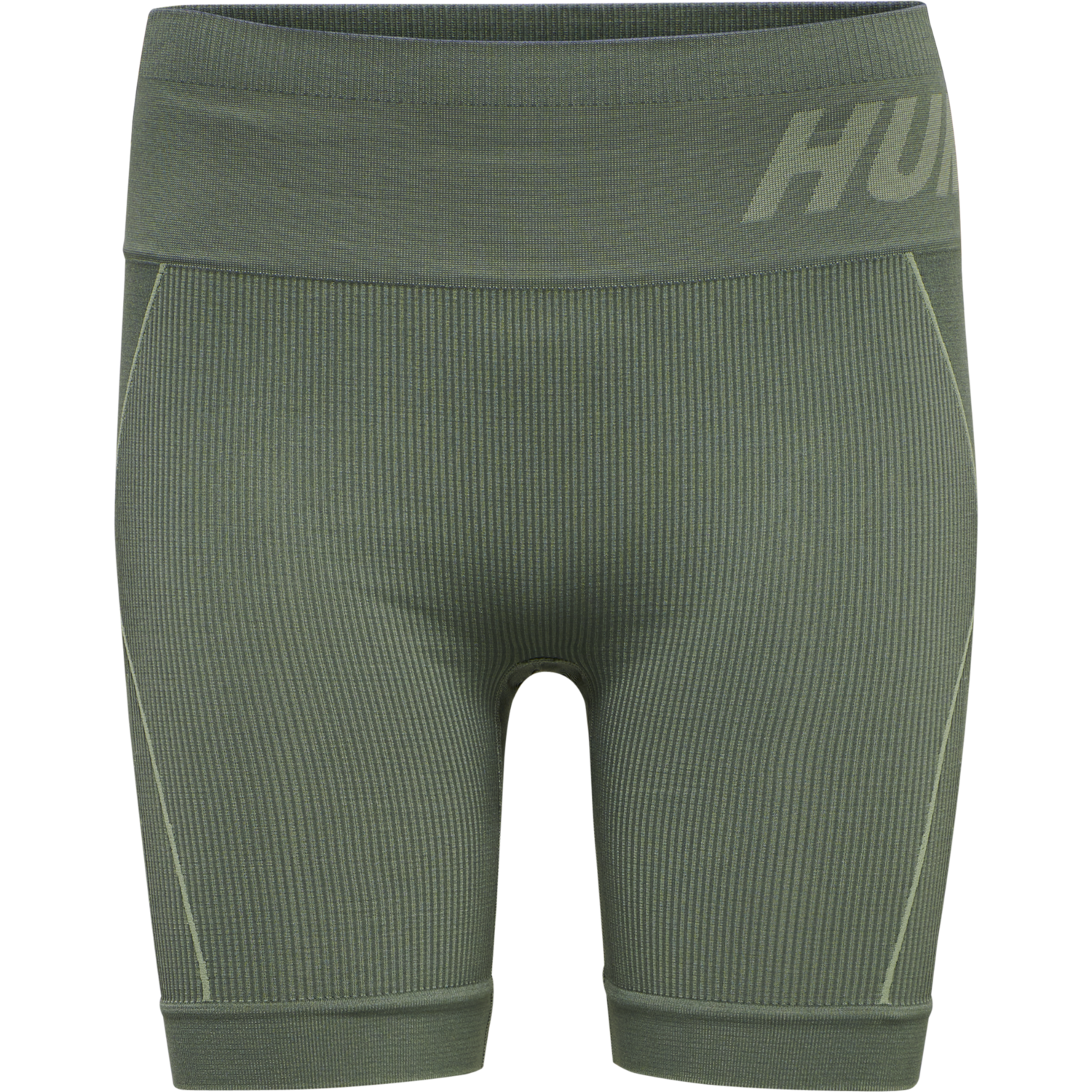 hmlTE CHRISTEL SEAMLESS SHORTS, LILY PAD/ LAUREL WREATH MELANGE, packshot