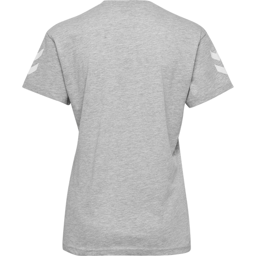 HMLGO COTTON T-SHIRT WOMAN S/S, GREY MELANGE, packshot