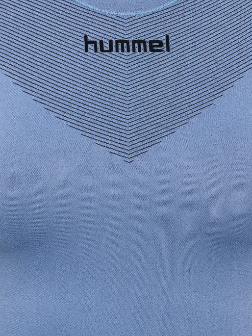 HUMMEL FIRST SEAMLESS JERSEY S/S W, BEL AIR BLUE, packshot