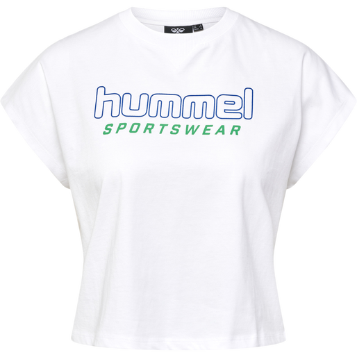 hmlLGC JUNE CROPPED T-SHIRT, WHITE, packshot