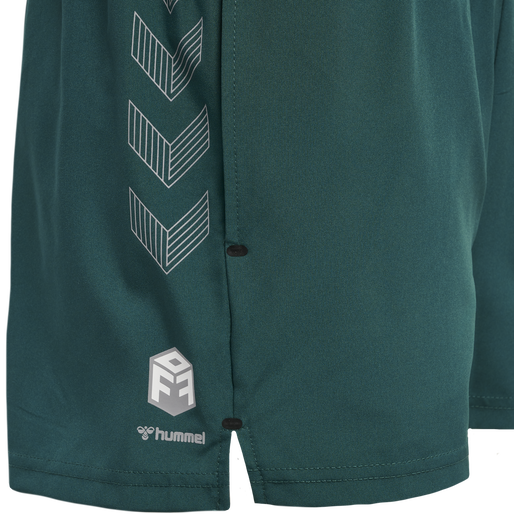 hmlMOVE GRID WOVEN SHORTS WOMAN, DEEP TEAL, packshot