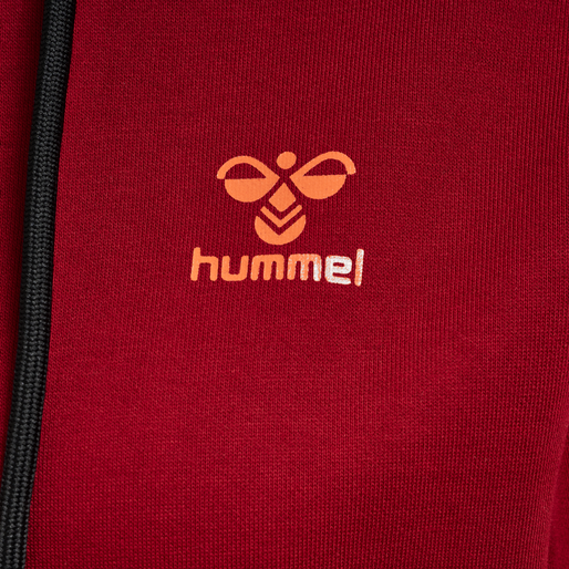 hmlOFFGRID HOODIE WO, RHUBARB, packshot