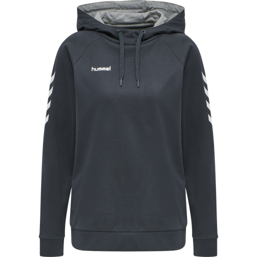HMLGO COTTON HOODIE WOMAN, INDIA INK HMLGO COTTON HOODIE WOMAN, INDIA INK, packshot
