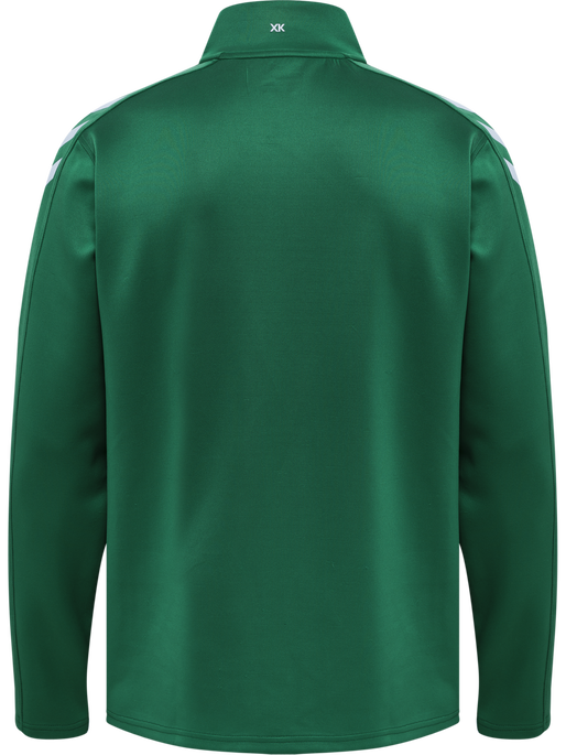 hmlCORE XK POLY ZIP SWEAT, EVERGREEN, packshot