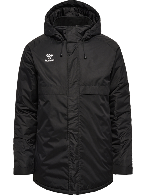 hmlGO PARKA JACKET, BLACK hmlGO PARKA JACKET, BLACK, packshot