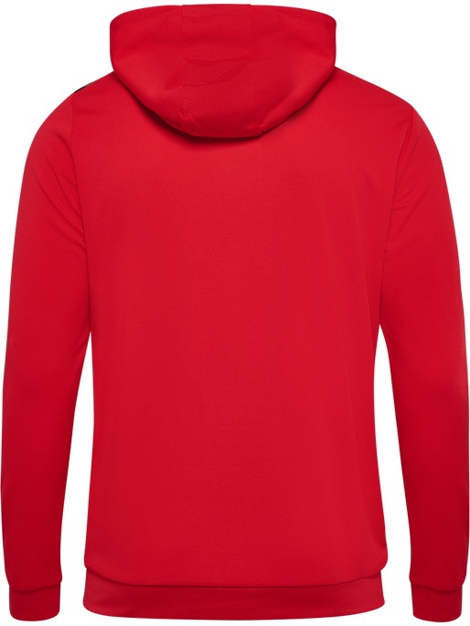 hmlAUTHENTIC PL ZIP HOODIE, TRUE RED, packshot