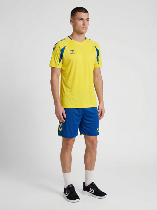 hmlCORE 2.0 JERSEY S/S, BLAZING YELLOW/TRUE BLUE, model