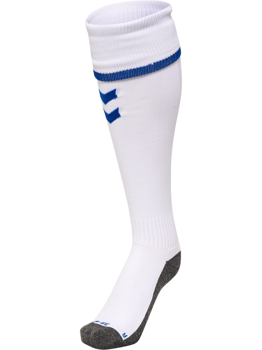 hmlCORE FOOTBALL SOCKS, WHITE/TRUE BLUE, packshot