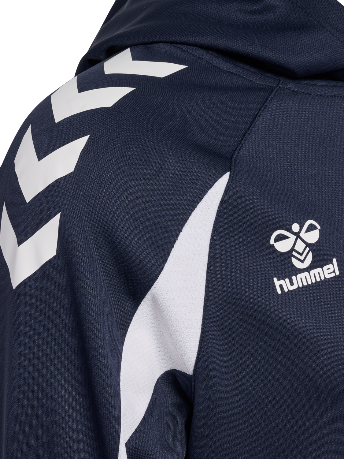hmlCORE 2.0 HOODIE, MARINE/WHITE, packshot