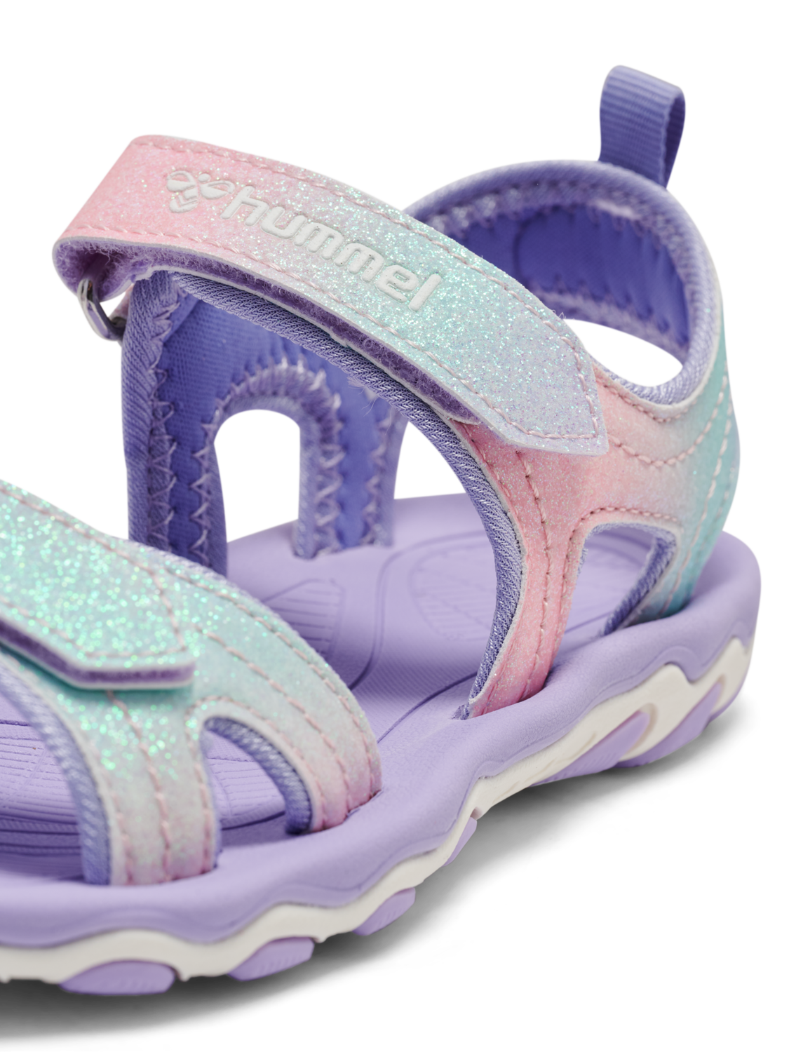 SANDAL GLITTER JR, MULTI COLOR PINK, packshot