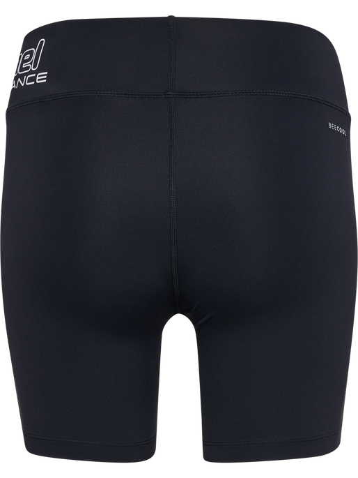 hmlTE FUNDAMENTAL MW TIGHT SHORTS, BLACK/WHITE hmlTE FUNDAMENTAL MW TIGHT SHORTS, BLACK/WHITE, packshot