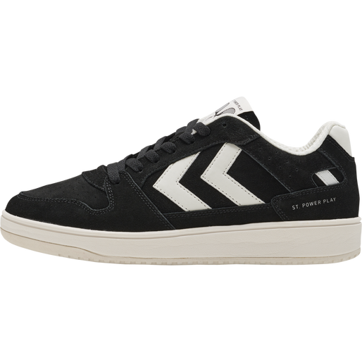 ST. POWER PLAY SUEDE, BLACK/WHITE, packshot