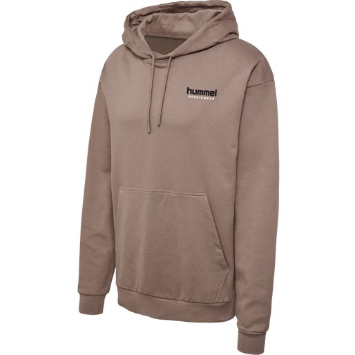 hmlLGC NATE HOODIE, IRON, packshot