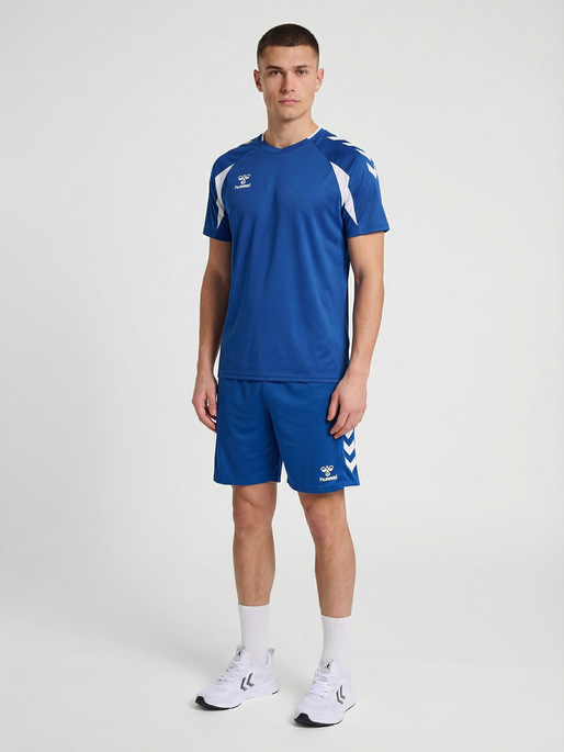 hmlCORE 2.0 JERSEY S/S, TRUE BLUE/WHITE, model