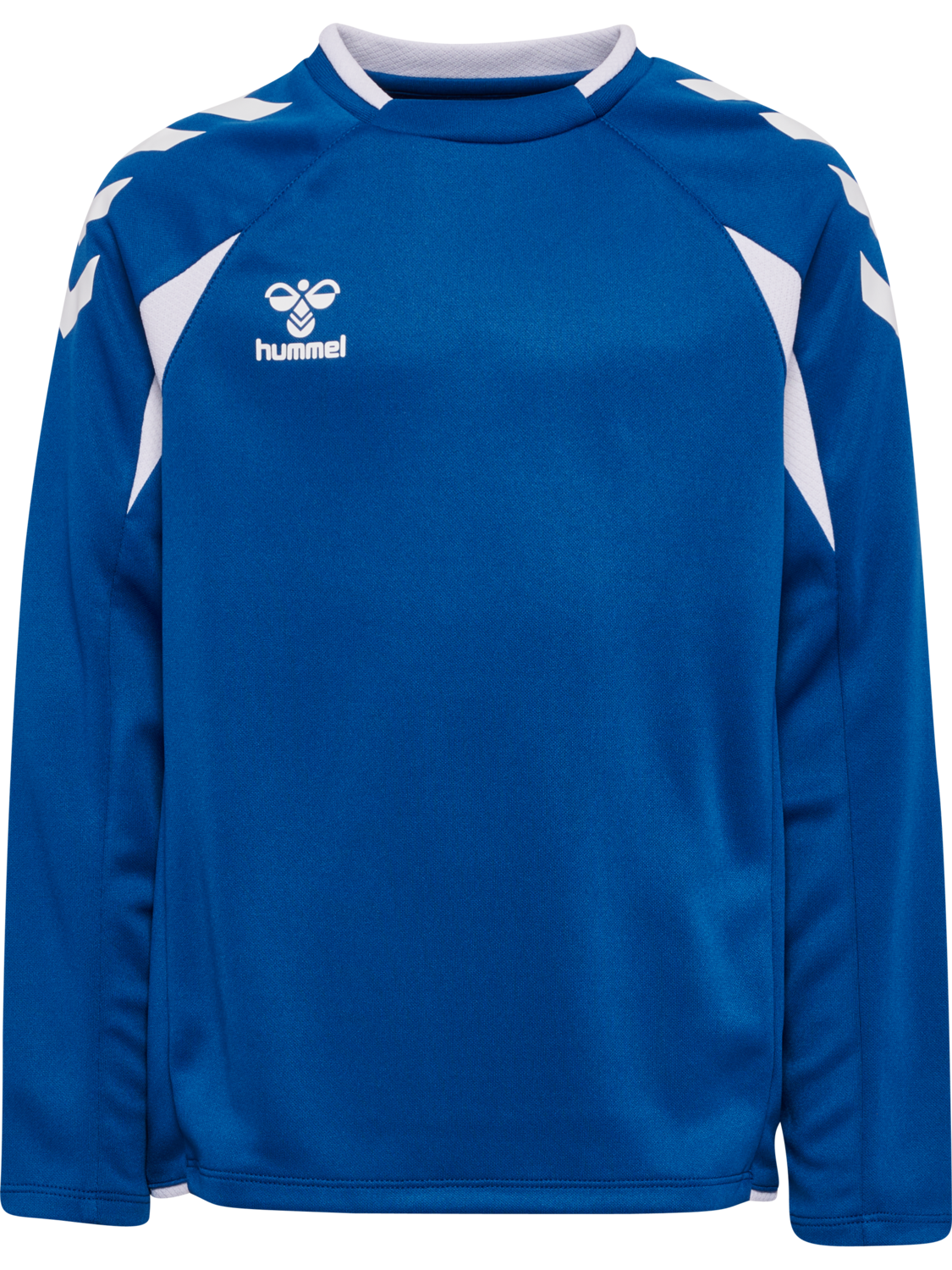 hmlCORE 2.0 CREW NECK KIDS, TRUE BLUE/WHITE, packshot
