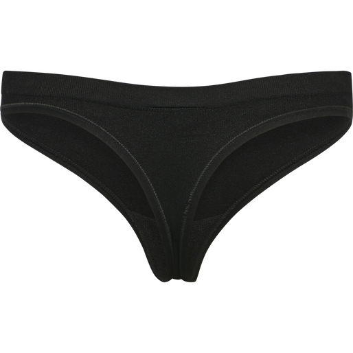 hmlJUNO 3 PACK SEAMLESS THONG, BLACK, packshot