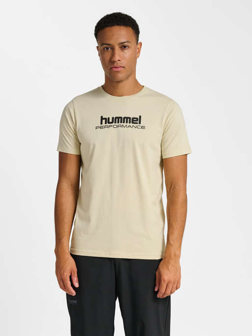 hmlPULSE GRAPHIC T-SHIRT S/S, OVERCAST, model