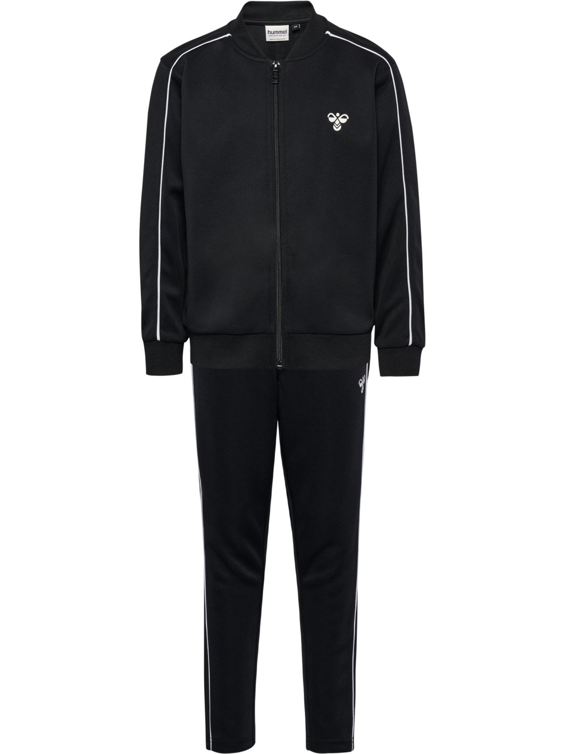 hmlJR REG TUKAS TRACK SUIT, BLACK, packshot