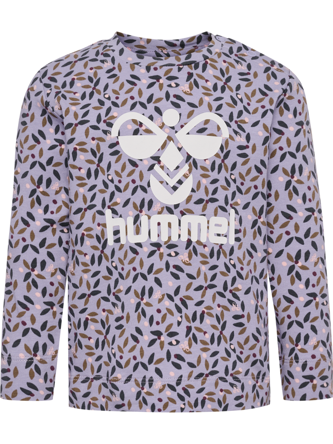 hmlELVINA AOP T-SHIRT L/S, WISTERIA, packshot