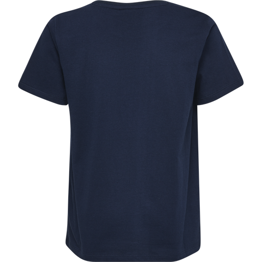 hmlTRES T-SHIRT S/S, BLACK IRIS, packshot