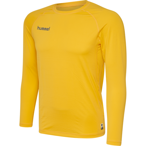 HML FIRST PERFORMANCE JERSEY L/S, SPORTS YELLOW, packshot