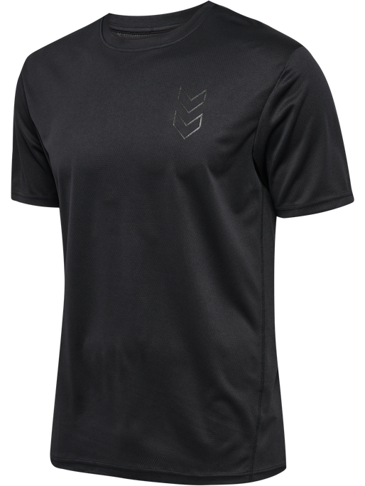 hmlACTIVE PL JERSEY S/S, BLACK, packshot