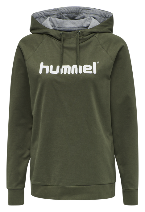 HMLGO COTTON LOGO HOODIE WOMAN, GRAPE LEAF HMLGO COTTON LOGO HOODIE WOMAN, GRAPE LEAF, packshot