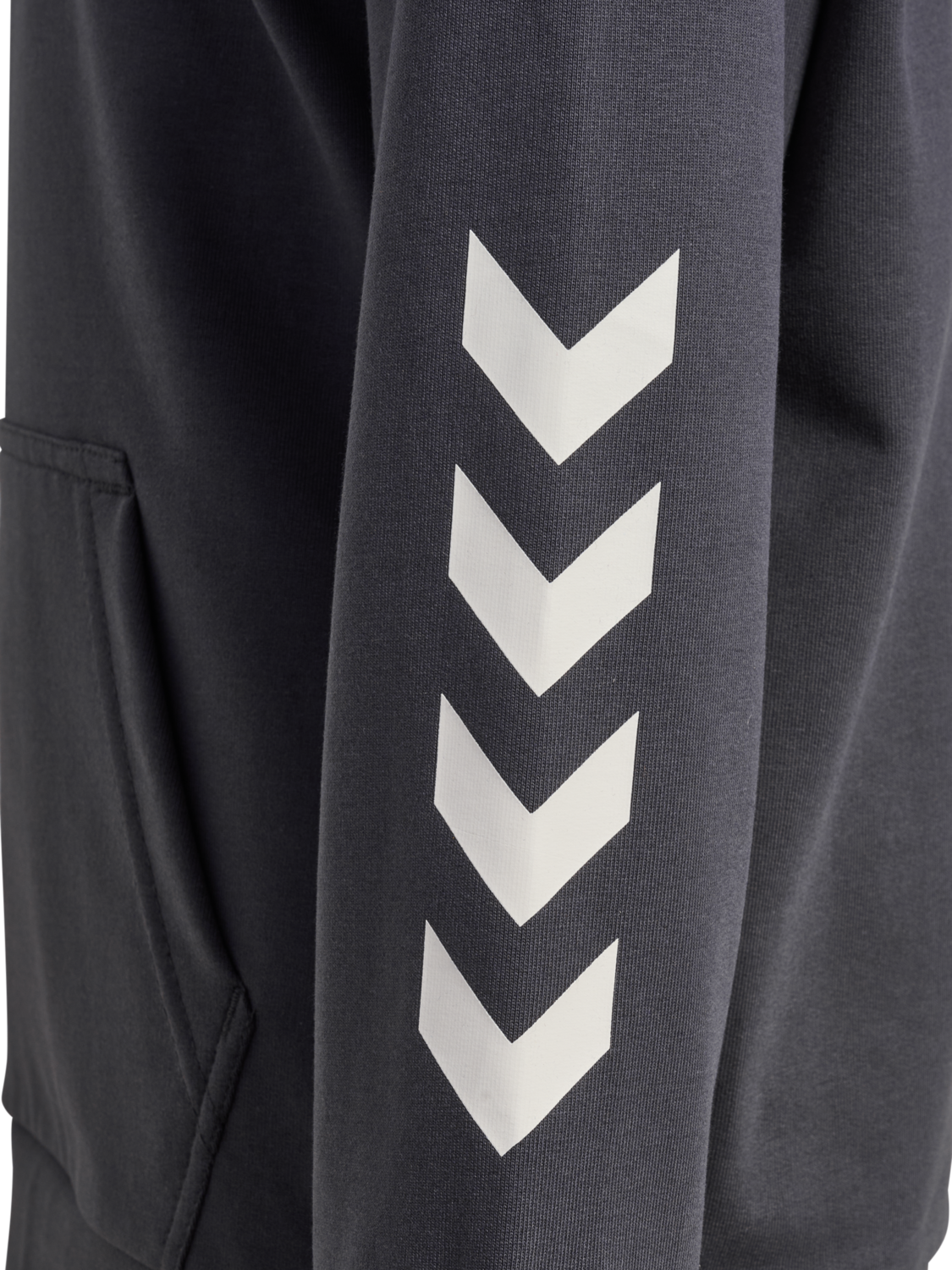 hmlJR LOGO HOODIE, EBONY, packshot