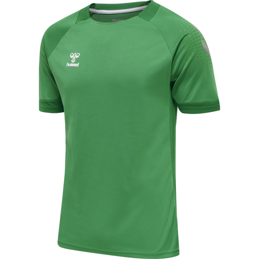 hmlLEAD S/S POLY JERSEY, JELLY BEAN, packshot