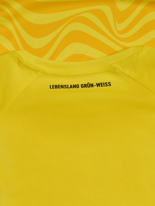 WER 24/25 GK JERSEY S/S KIDS, BLAZING YELLOW, packshot