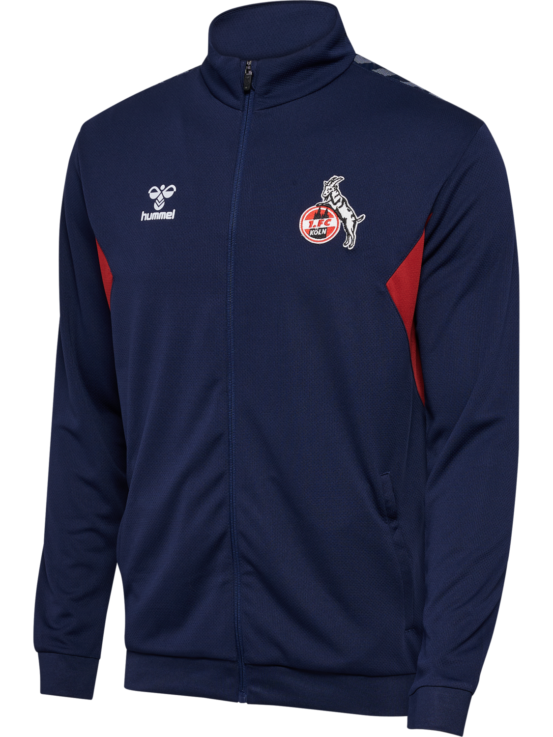 1FCK 23/24 TR PL ZIP JACKET, MARINE, packshot