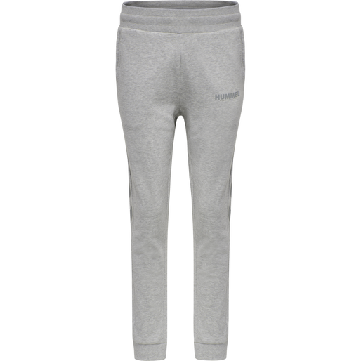hmlLEGACY WOMAN TAPERED PANTS, GREY MELANGE hmlLEGACY WOMAN TAPERED PANTS, GREY MELANGE, packshot