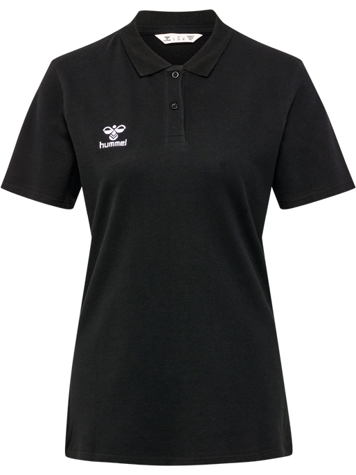 hmlGO 2.0 POLO WOMAN, BLACK, packshot