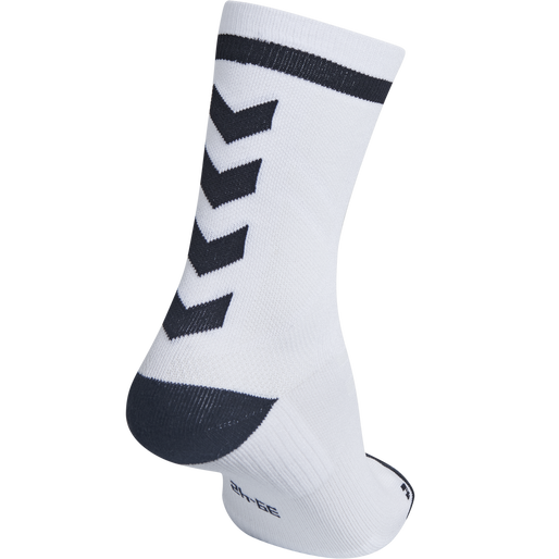 ELITE INDOOR SOCK LOW, WHITE/BLACK, packshot