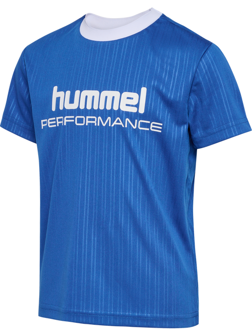 hmlJR FAST LOOSE JERSEY S/S, OLYMPIAN BLUE hmlJR FAST LOOSE JERSEY S/S, OLYMPIAN BLUE, packshot