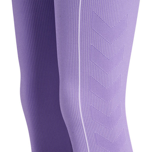 hmlTE CHRISTEL SEAMLESS MW TIGHTS, PAISLEY PURPLE/LAVENDER MELANG, packshot