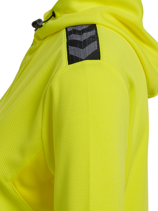 hmlAUTHENTIC PL ZIP HOODIE WOMAN, BLAZING YELLOW, packshot