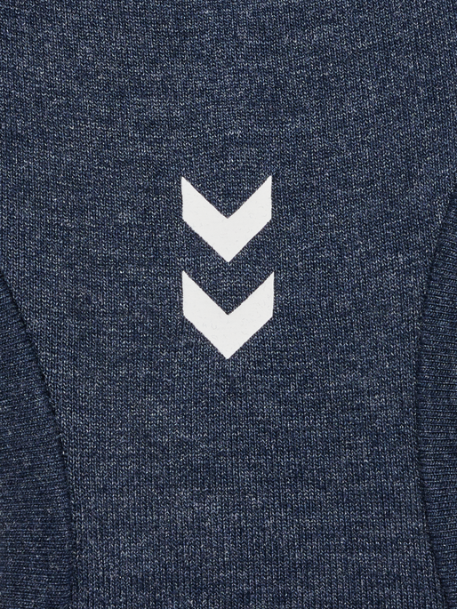 hmlPULSE LOGO LIGHT SUPPORT BRA, DRESS BLUE MELANGE, packshot