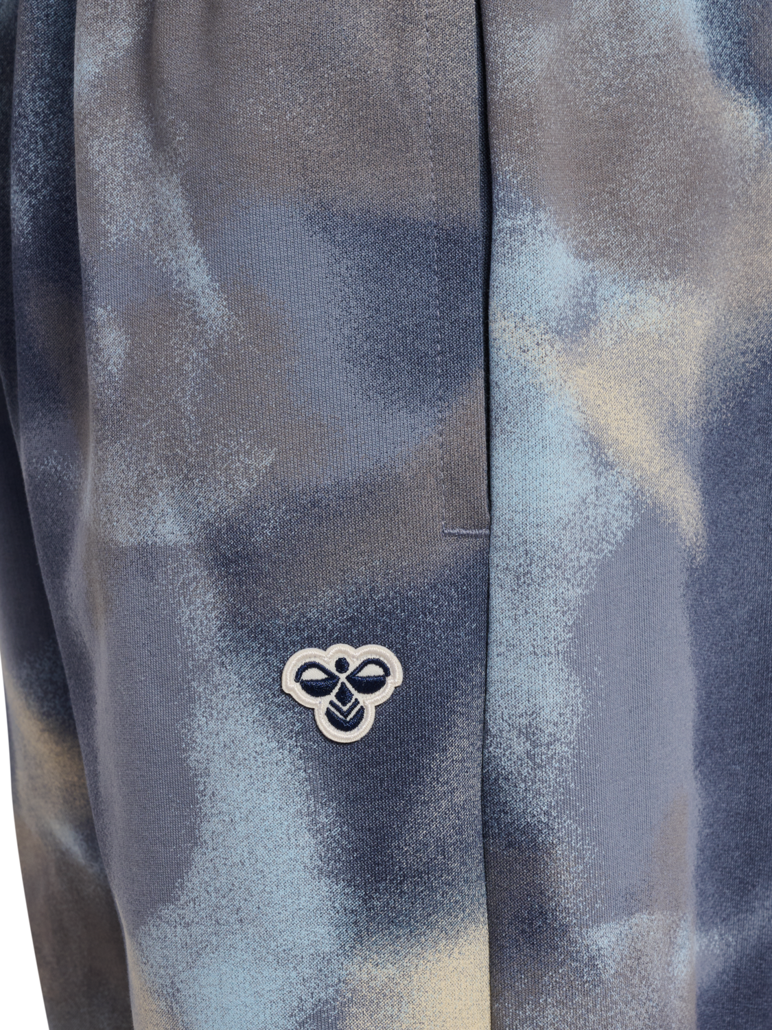 hmlJR LOOSE AOP PANTS BEE, FLINT STONE, packshot