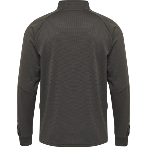 hmlAUTHENTIC KIDS POLY ZIP JACKET, ASPHALT, packshot