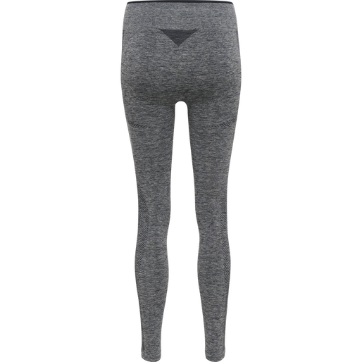 hmlMT UNA SEAMLESS MID WAIST TIGHTS, BLUE NIGHTS MELANGE, packshot