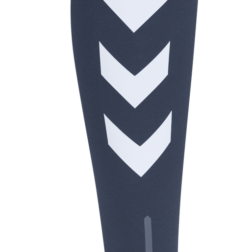 hmlTE MAJA MID WAIST COTTON TIGHTS, INSIGNIA BLUE, packshot