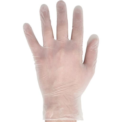 VINYL GLOVES, WHITE, packshot