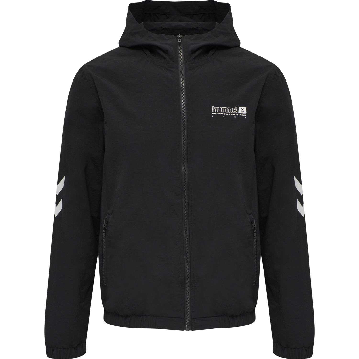 hmlLGC MUSA WOV ZIP JACKET, BLACK, packshot