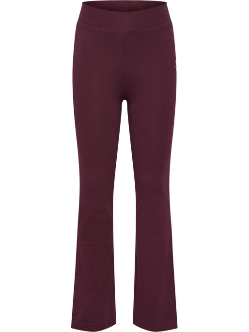 hmlJR FLARE TIGHTS, VINEYARD WINE, packshot